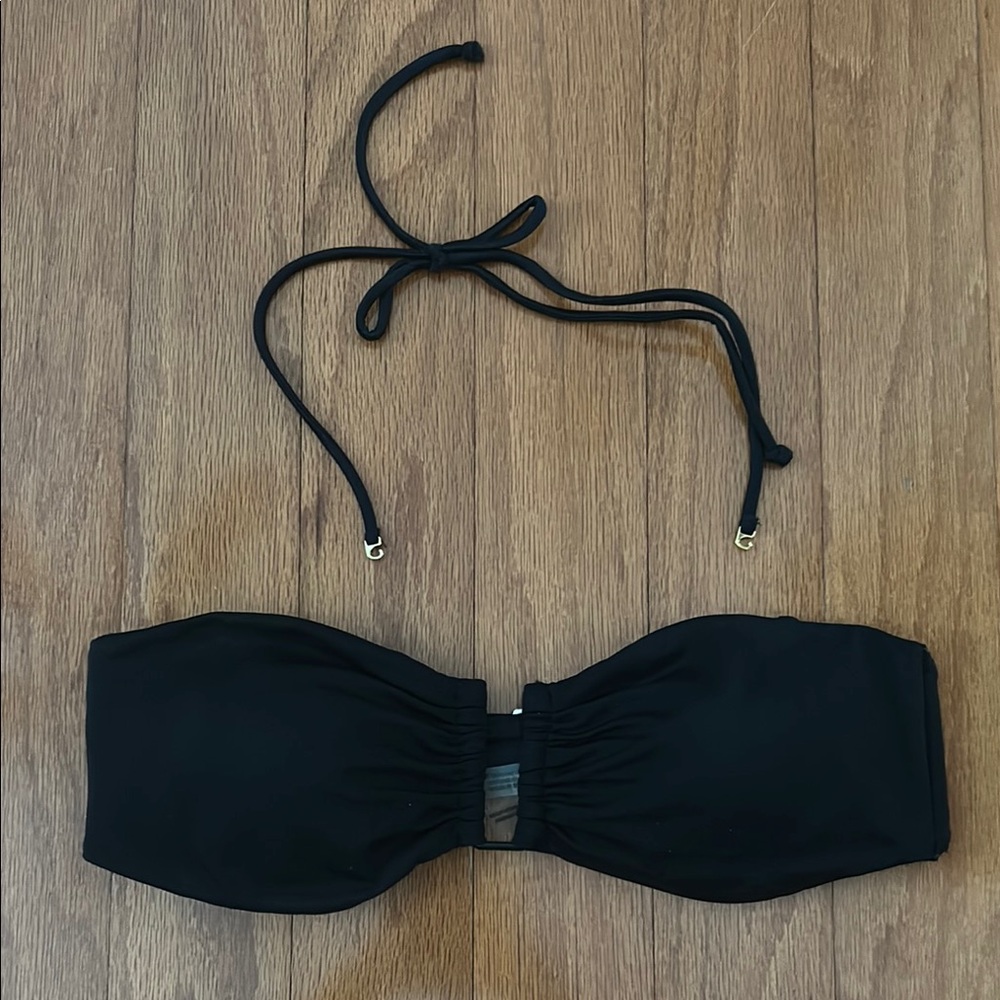 Victoria's Secret Black Bandeau Bikini Top